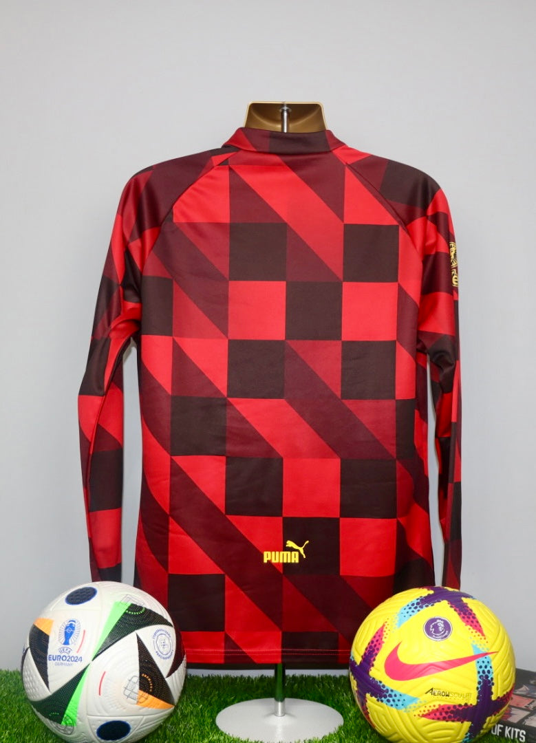 DE BRUYNE 17 Manchester City 22/23 Player Issue/Worn Prematch Sweat Top