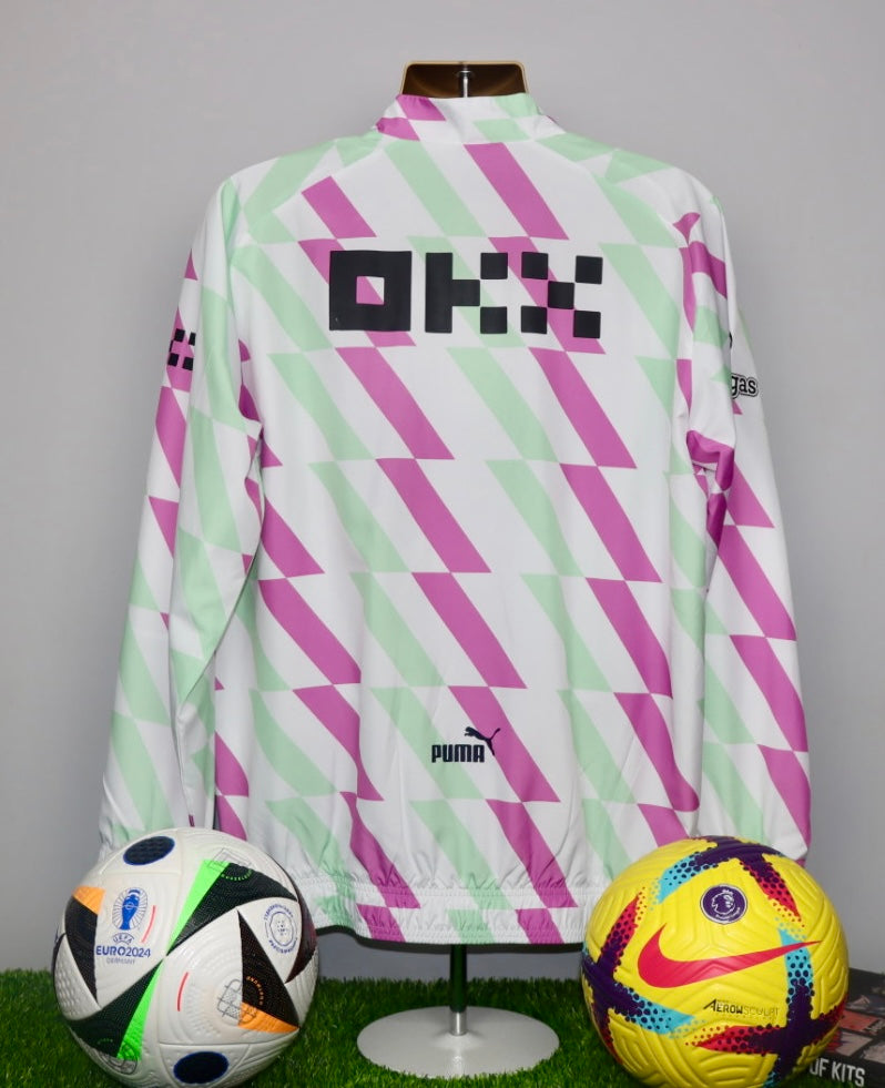DIAZ 3 Manchester City 22/23 Player Issue/Worn Prematch Track Jacket
