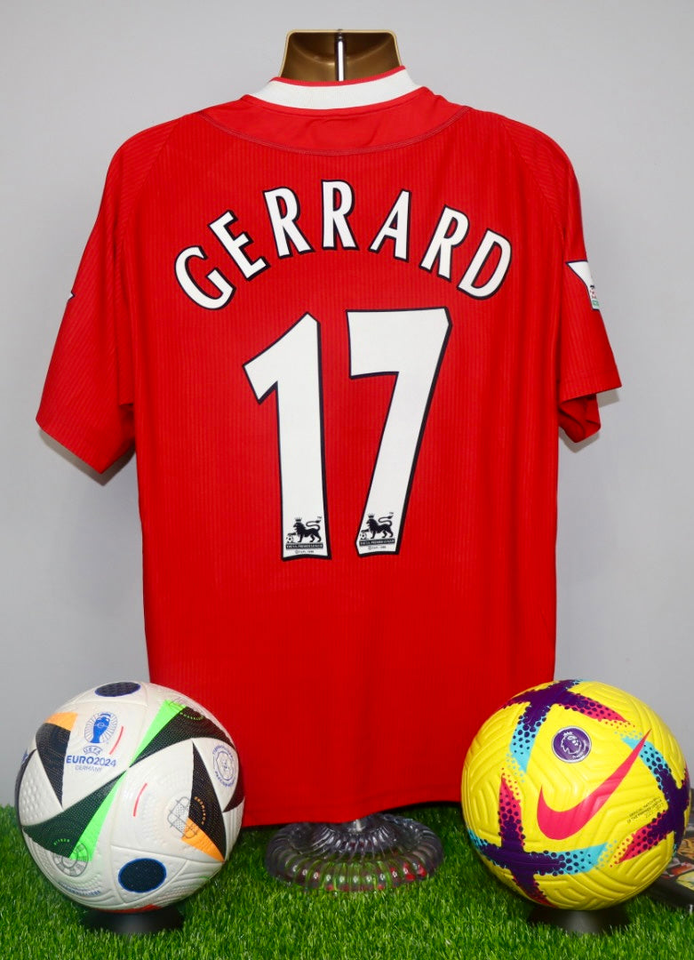 GERRARD 17 Liverpool 2002/04 Home Shirt