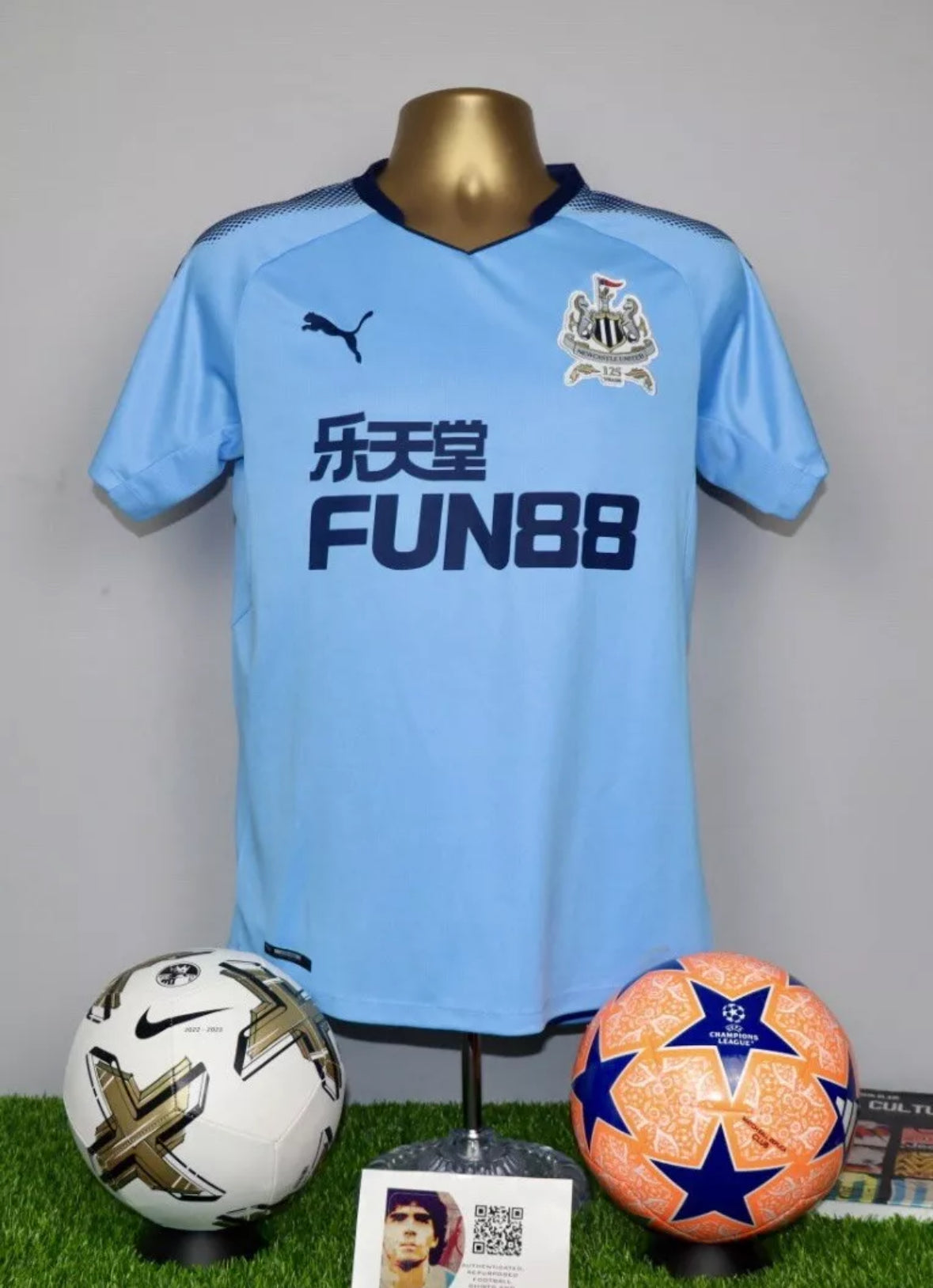 2017/18 Newcastle United Away '125 Years' Football Shirt BNWT