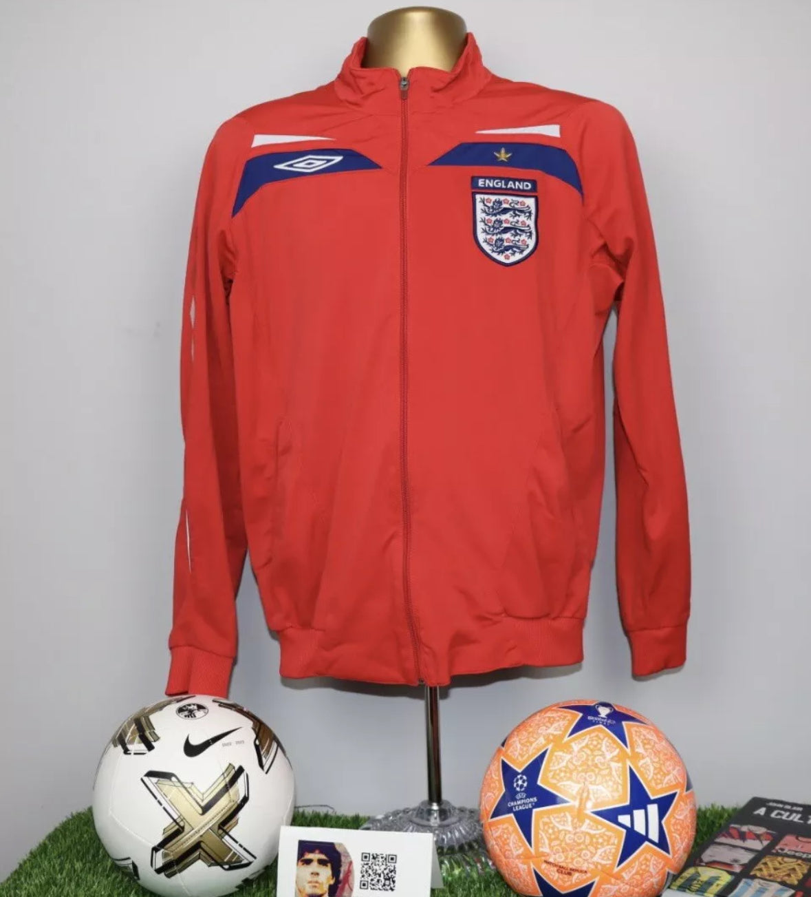 2007-09 England Umbro Track Jacket
