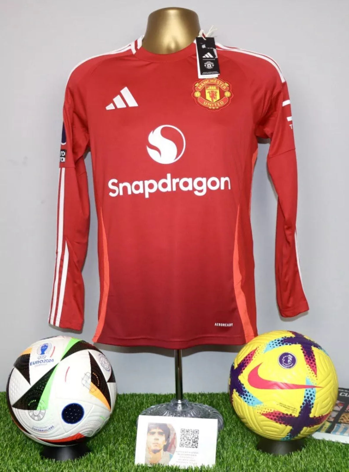GARNACHO 17 Manchester United 2024/25 L/S Home Shirt BNWT