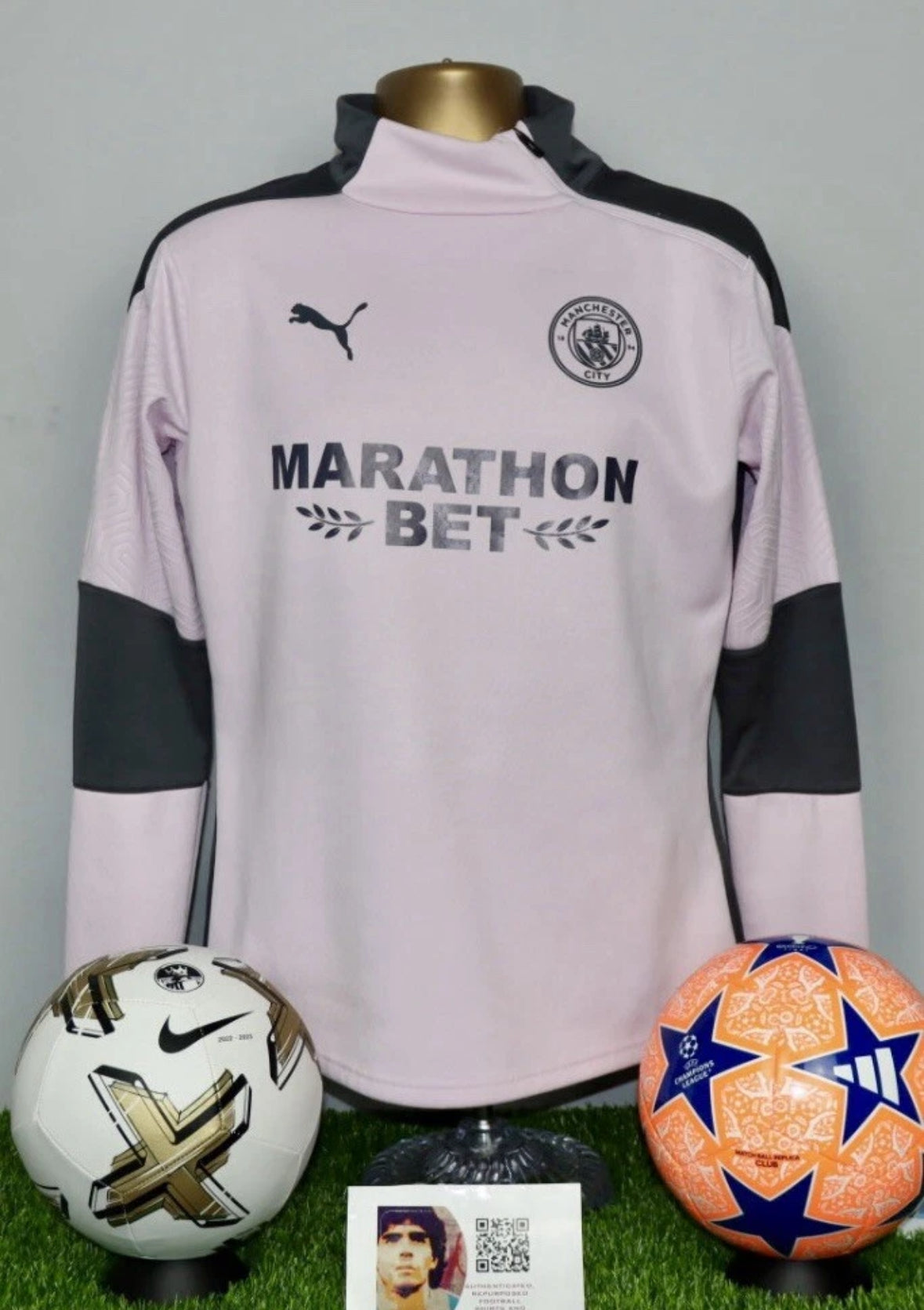 Manchester City Puma WarmCell Training Worn Jumper