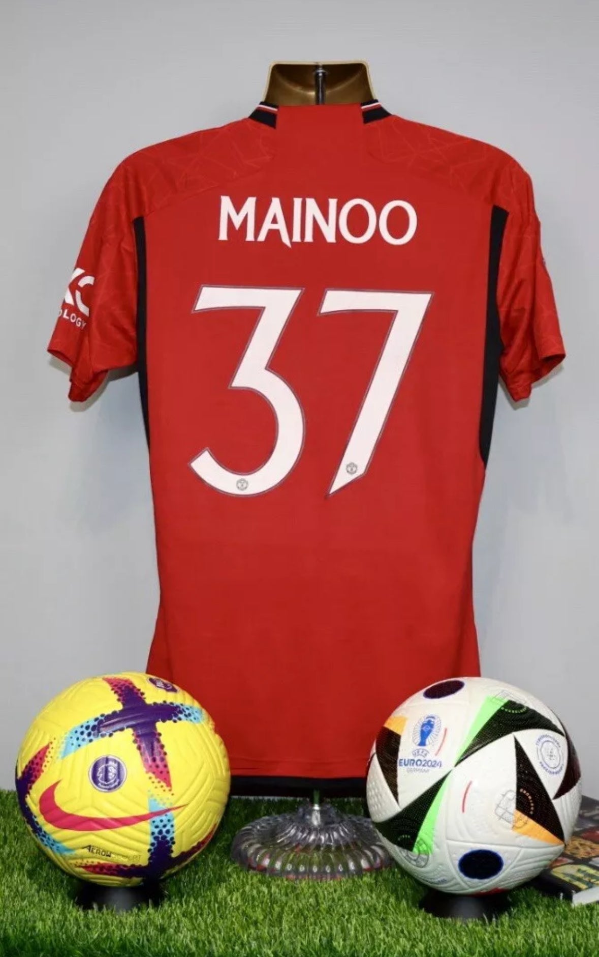 MAINOO 37 FA Cup Detail Manchester United 2023/24 Home Shirt