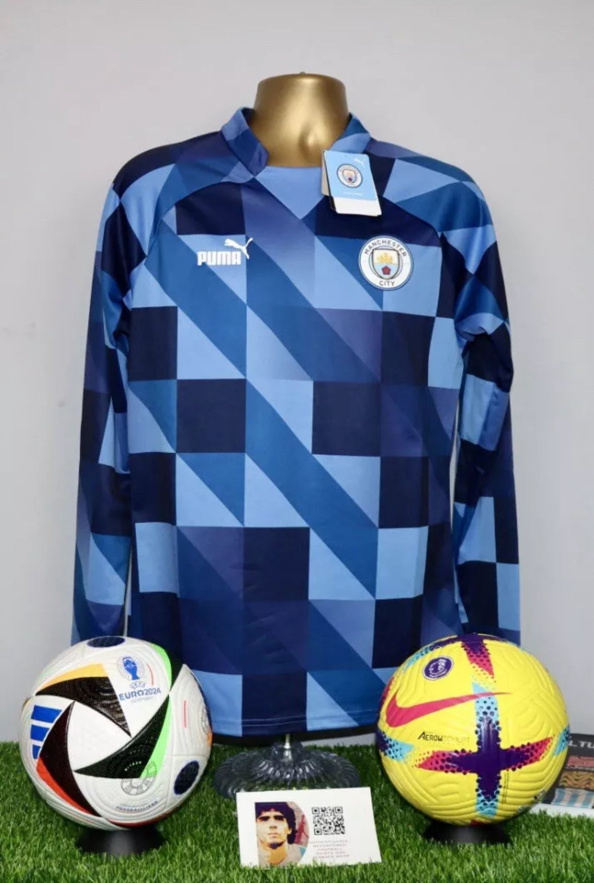 Manchester City 2022/23 Puma Pre-Match Sweatshirt - BNWT