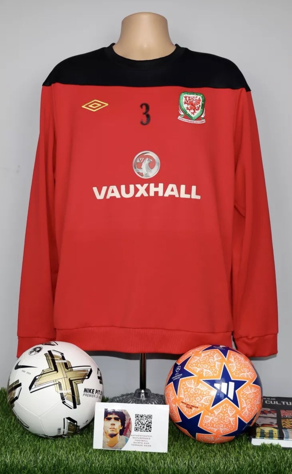 Wales Player Issue Training Sweatshirt #3