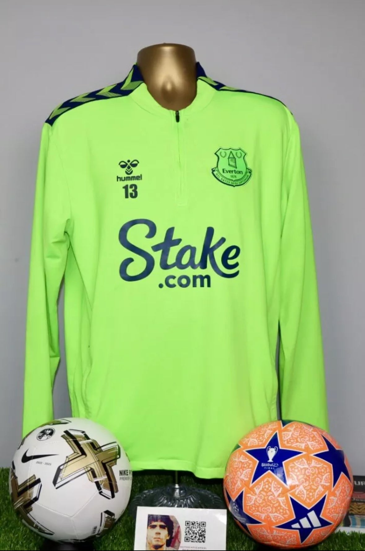 Everton 2022/23 Player Issue 1/4 Zip Training Top #13