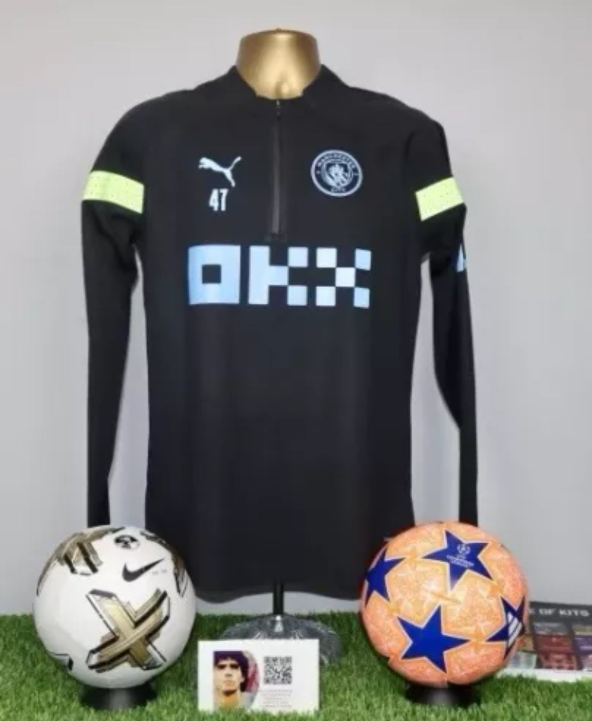 FODEN 47 Manchester City 22/23 Player Issue/Worn Treble Winning Season RainCell