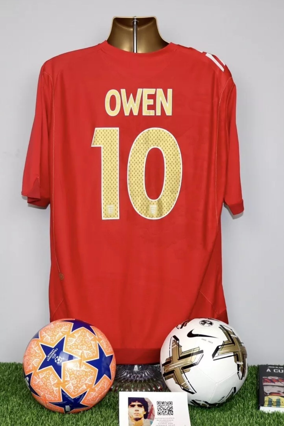 OWEN 10 2006/08 England Away Shirt