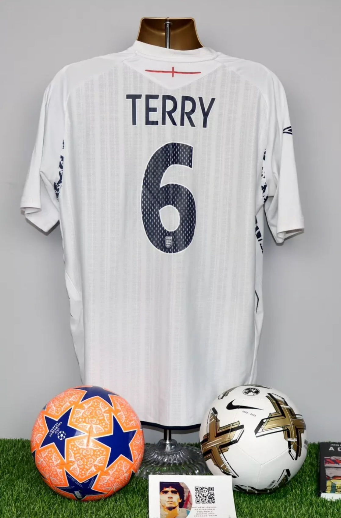 TERRY 6 England Home Shirt 2007-09