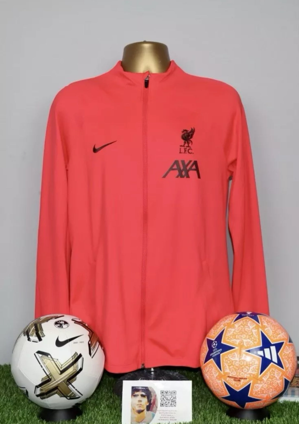 FIRMINO 9 2022-2023 Liverpool Player Issue/Worn Strike Track Jacket