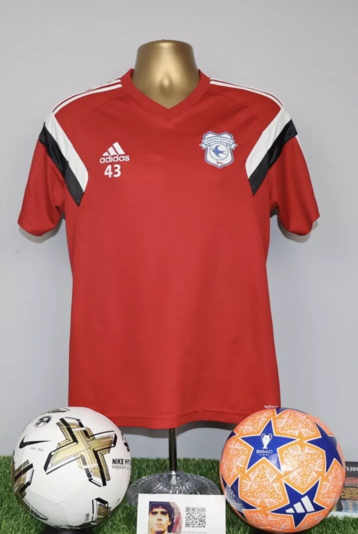 Cardiff City 2014/15 Player Issue Training Jersey #43
