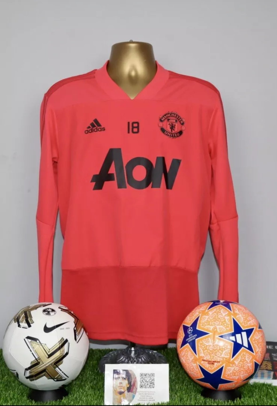 YOUNG 18 2018-19 Manchester United adidas Player Issue Training Top