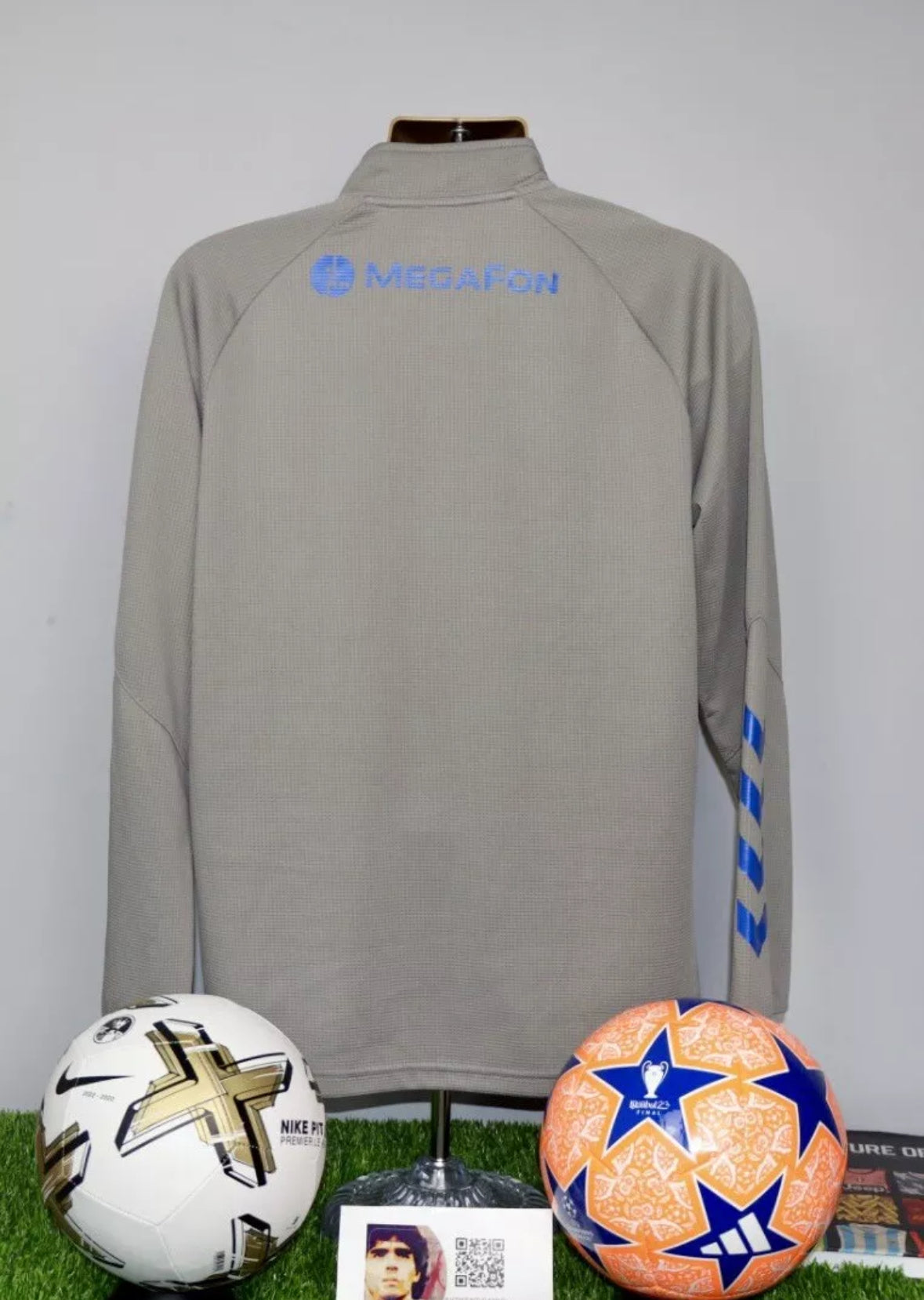 Everton Hummel 20/21 Player Issue/Worn Zip Up 46