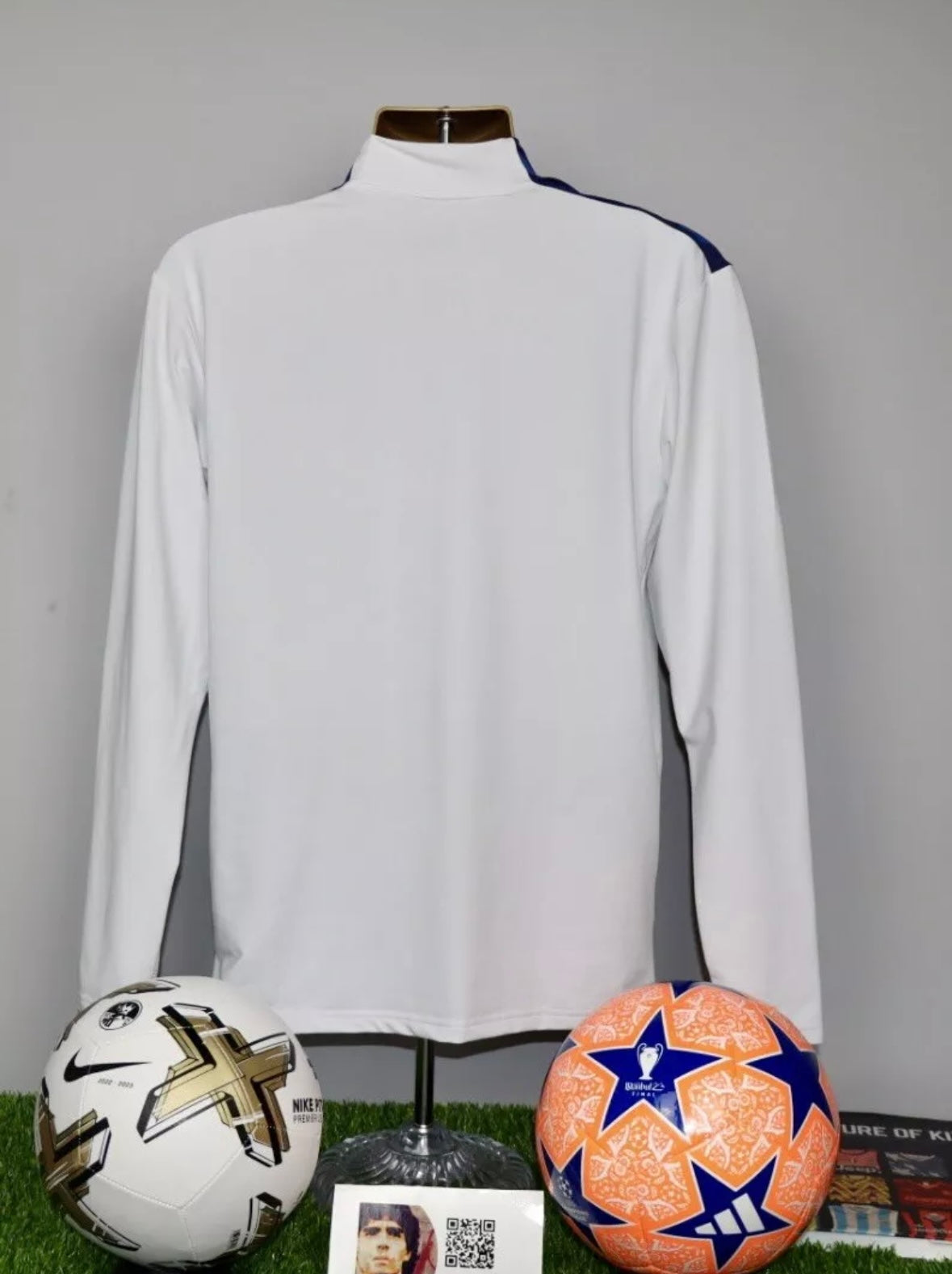 Everton 2021/22 Player Issue/Worn #46 Hummel Long Sleeve 1/4 Zip Training Top