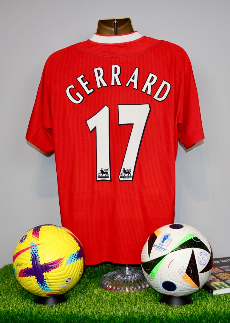 GERRARD 17 Liverpool 2002/04 Home Shirt