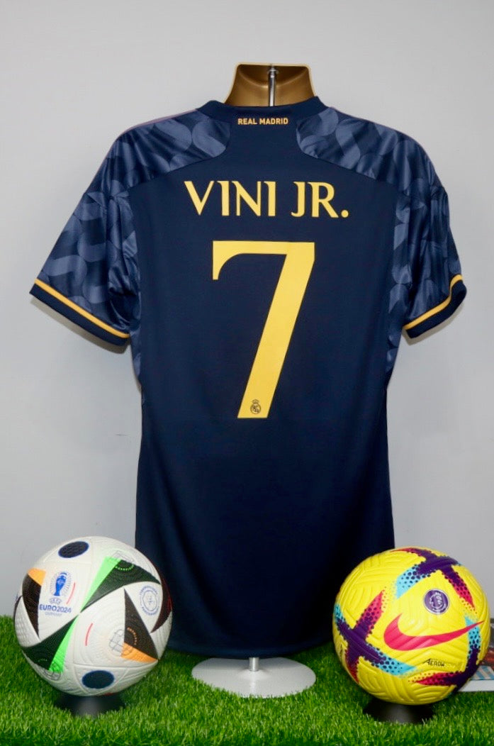 VINI JR. 7 2023/24 Real Madrid Away Shirt