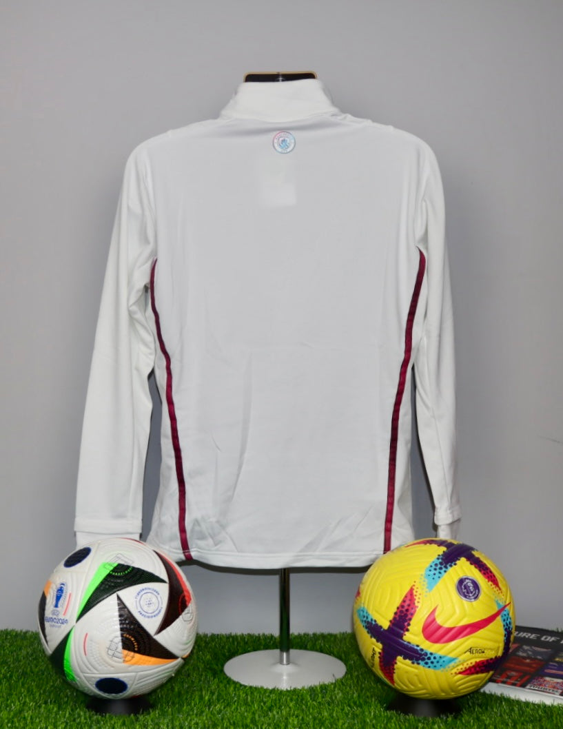 CANCELO 27 2021-22 Dubai Expo Manchester City Player Worn 1/4 Zip Drill Top