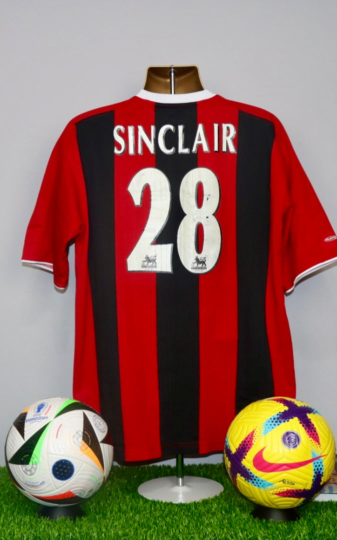 SINCLAIR 28 Manchester City 2003/04 Away Shirt