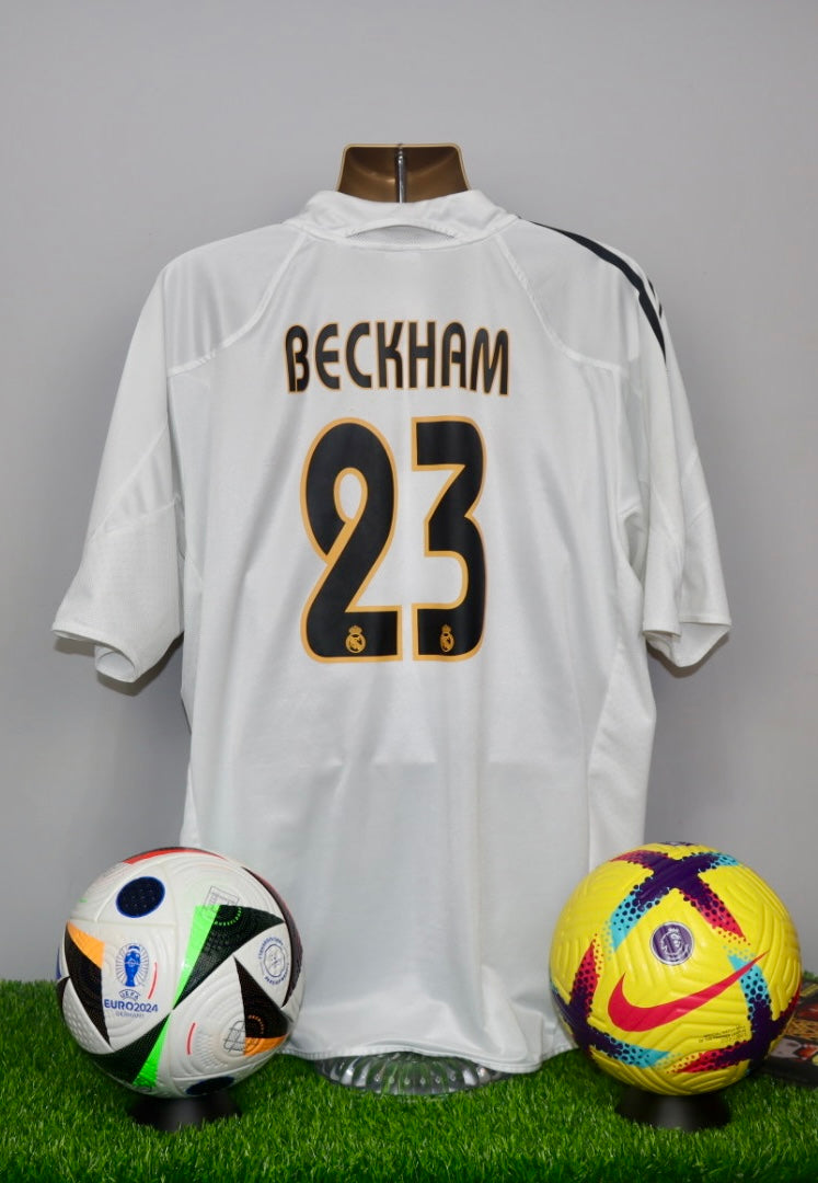 BECKHAM 23 2004/06 Real Madrid Home Shirt
