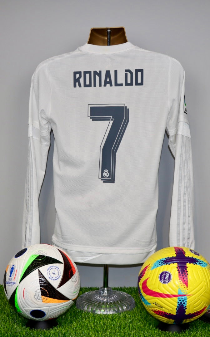 RONALDO 7 Real Madrid 2015/16 L/S Away Shirt