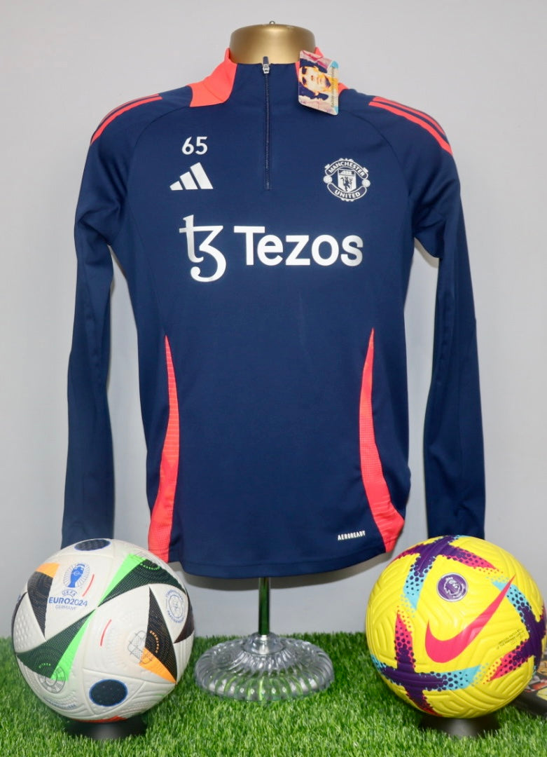 Manchester United 2024/25 Player Issue Training 1/4 Zip #65 WMNS