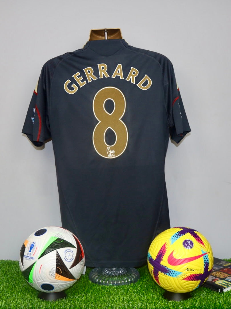 GERRARD 8 Liverpool 2009/10 Away Shirt