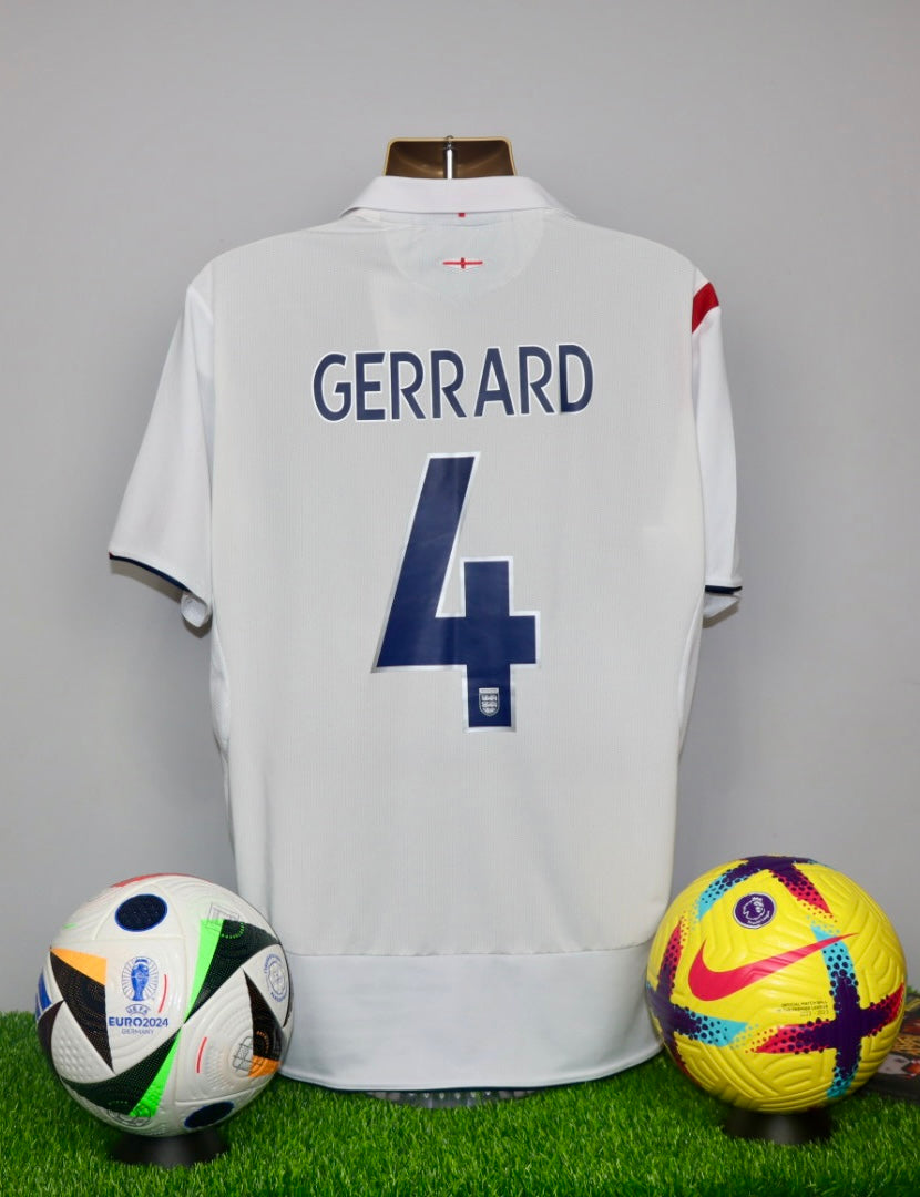 GERRARD 4 England 2005/07 Home Shirt