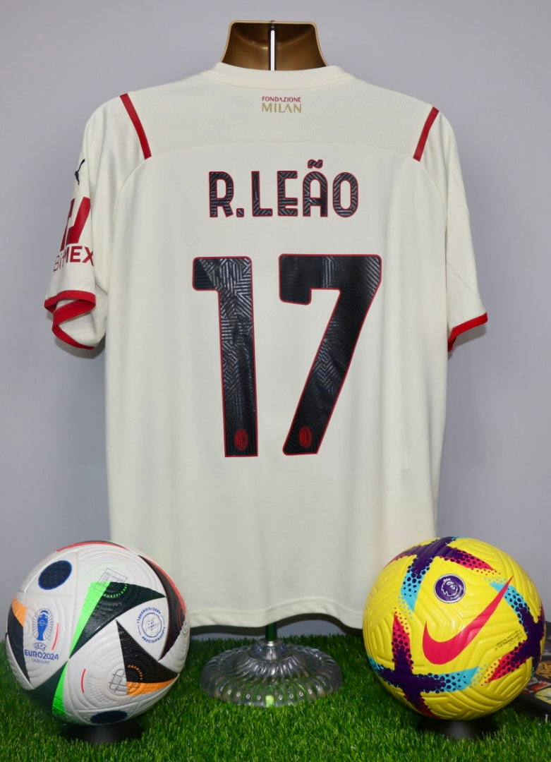R.LEAO 17 AC Milan 2021/22 Away Shirt