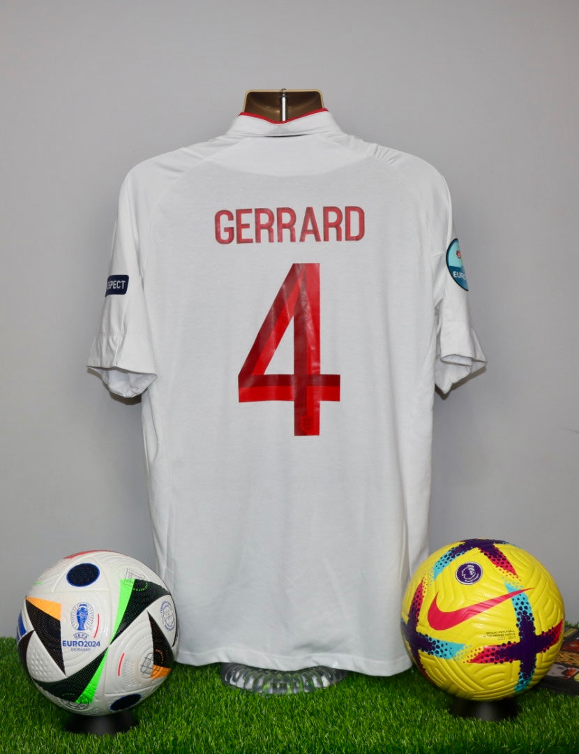 GERRARD 4 England 2012/13 Home Shirt