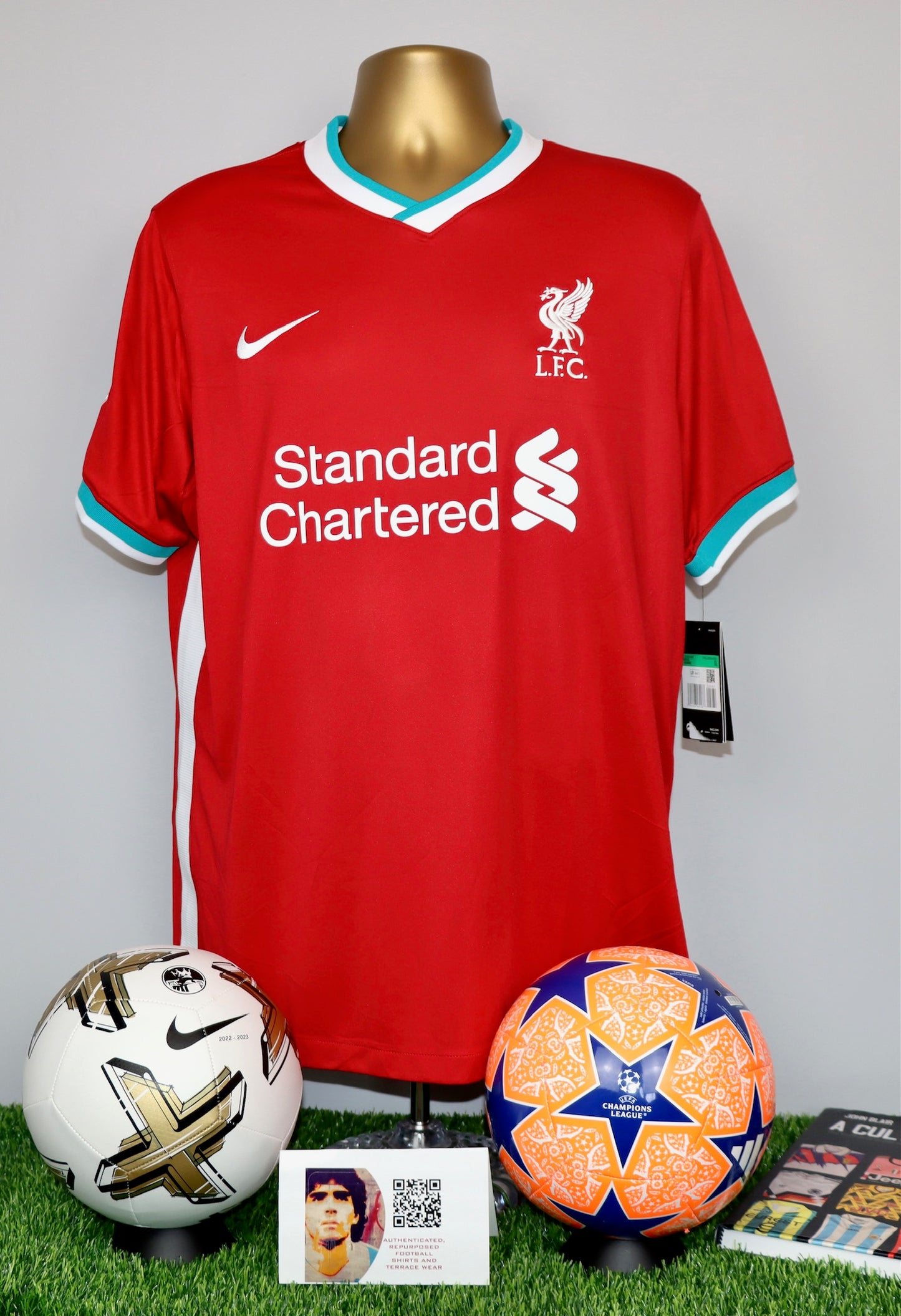 VIRGIL 4 Liverpool 2020/21 Home Shirt BNWT