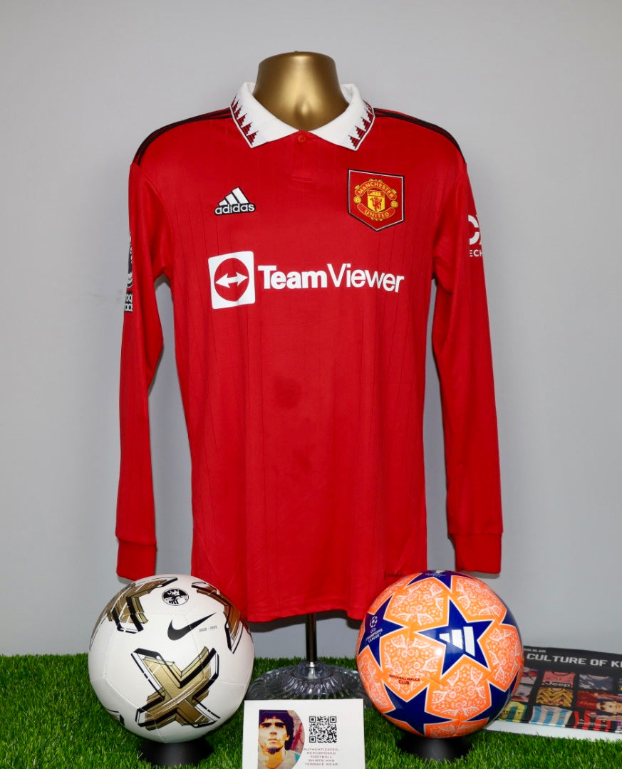 CASEMIRO 18 Manchester United 2022/23 Long Sleeve Home Shirt