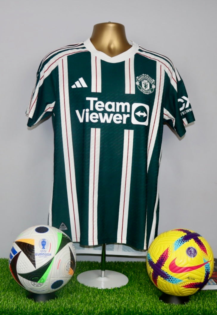 GARNACHO 17 Manchester United 2023/24 Player Issue Away Shirt