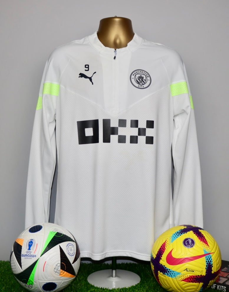HAALAND 9 Manchester City 22/23 Player Issue Worn Treble Winning Season DRYCELL