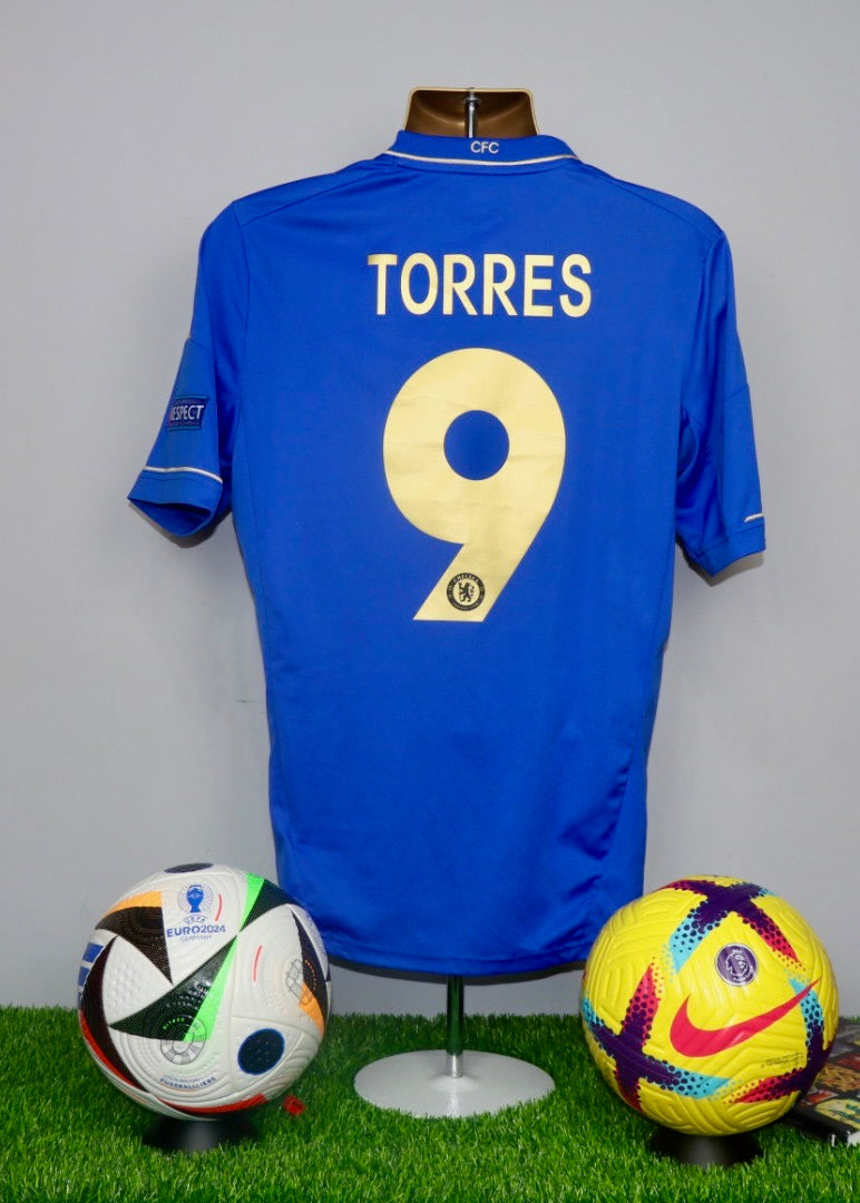 TORRES 9 Chelsea 2012/13 Final Inscription Home Shirt