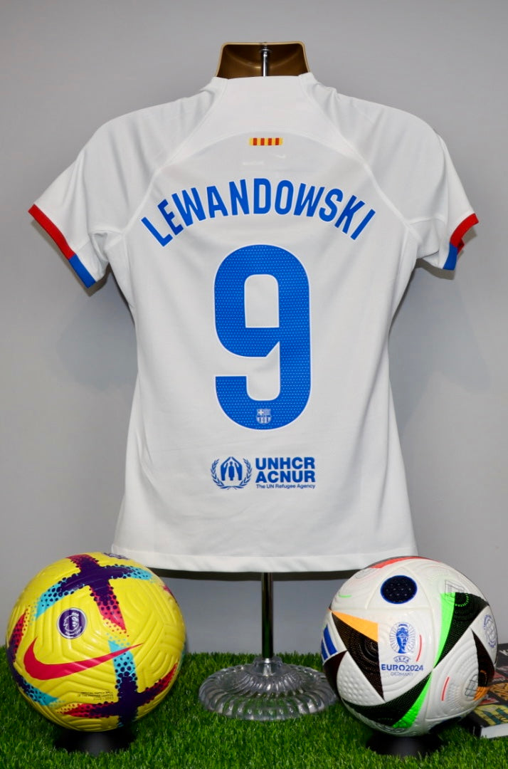 LEWANDOSKI 9 Barcelona 2023/24 Away Shirt WMNS