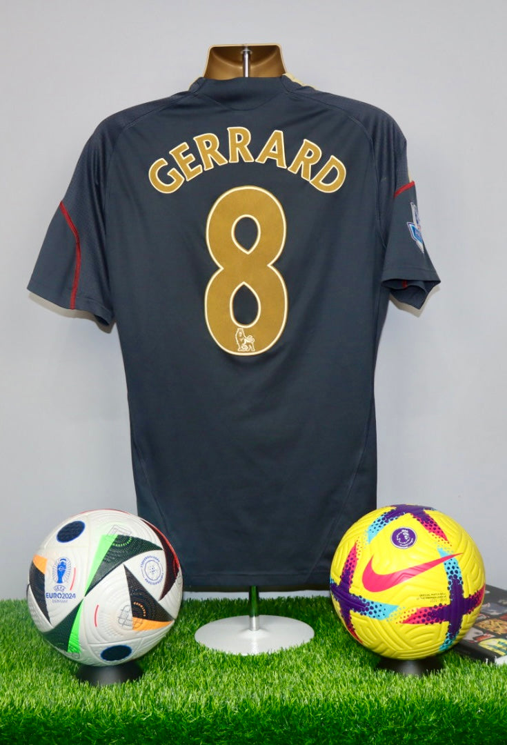 GERRARD 8 Liverpool 2009/10 Away Shirt