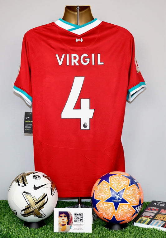 VIRGIL 4 Liverpool 2020/21 Home Shirt BNWT