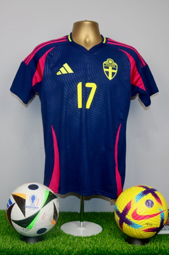 GYOKERES 17 2024-25 Sweden Away Shirt