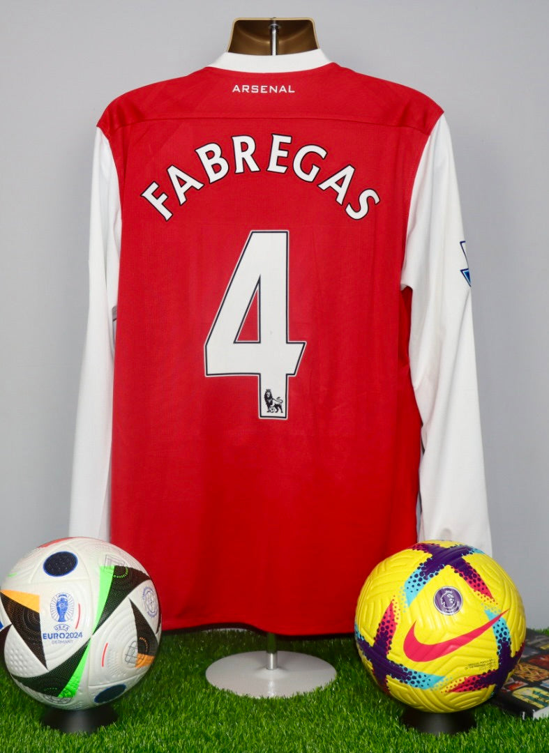 FABREGAS 4 Arsenal 2010/11 L/S Home Shirt