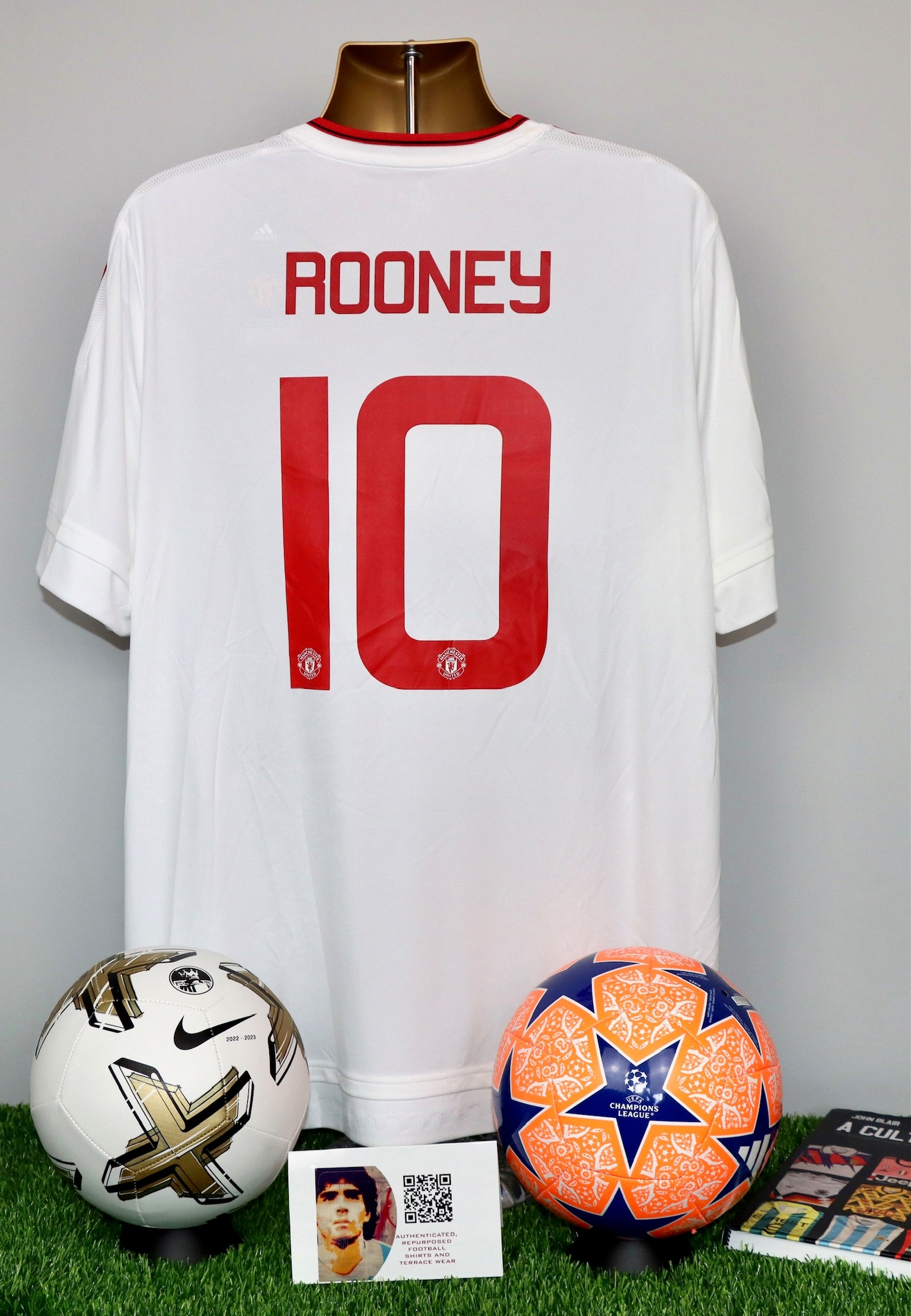 ROONEY 10 Manchester United 2015/16 Away Shirt with FA CUP final inscription