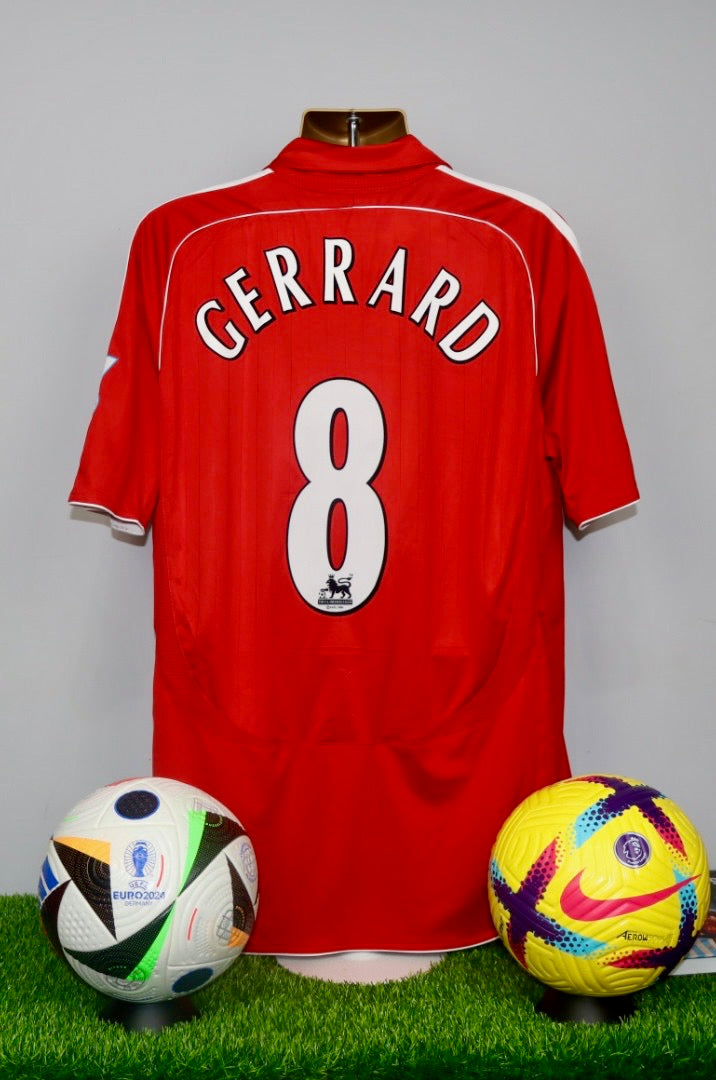 GERRARD 8 Liverpool 2006/08 Home Shirt