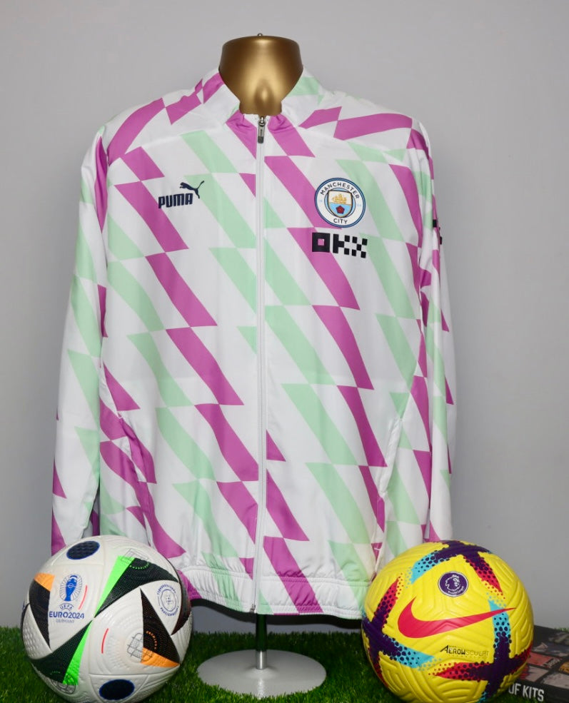DIAZ 3 Manchester City 22/23 Player Issue/Worn Prematch Track Jacket