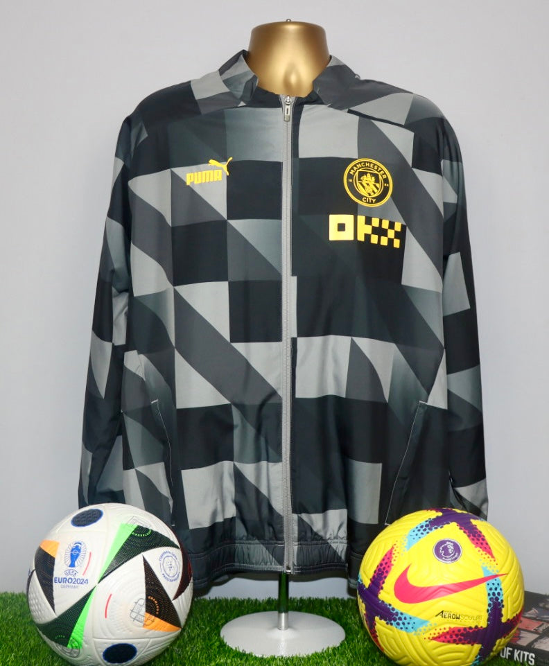 HAALAND 9 Manchester City 22/23 Player Issue/Worn Prematch Track Jacket