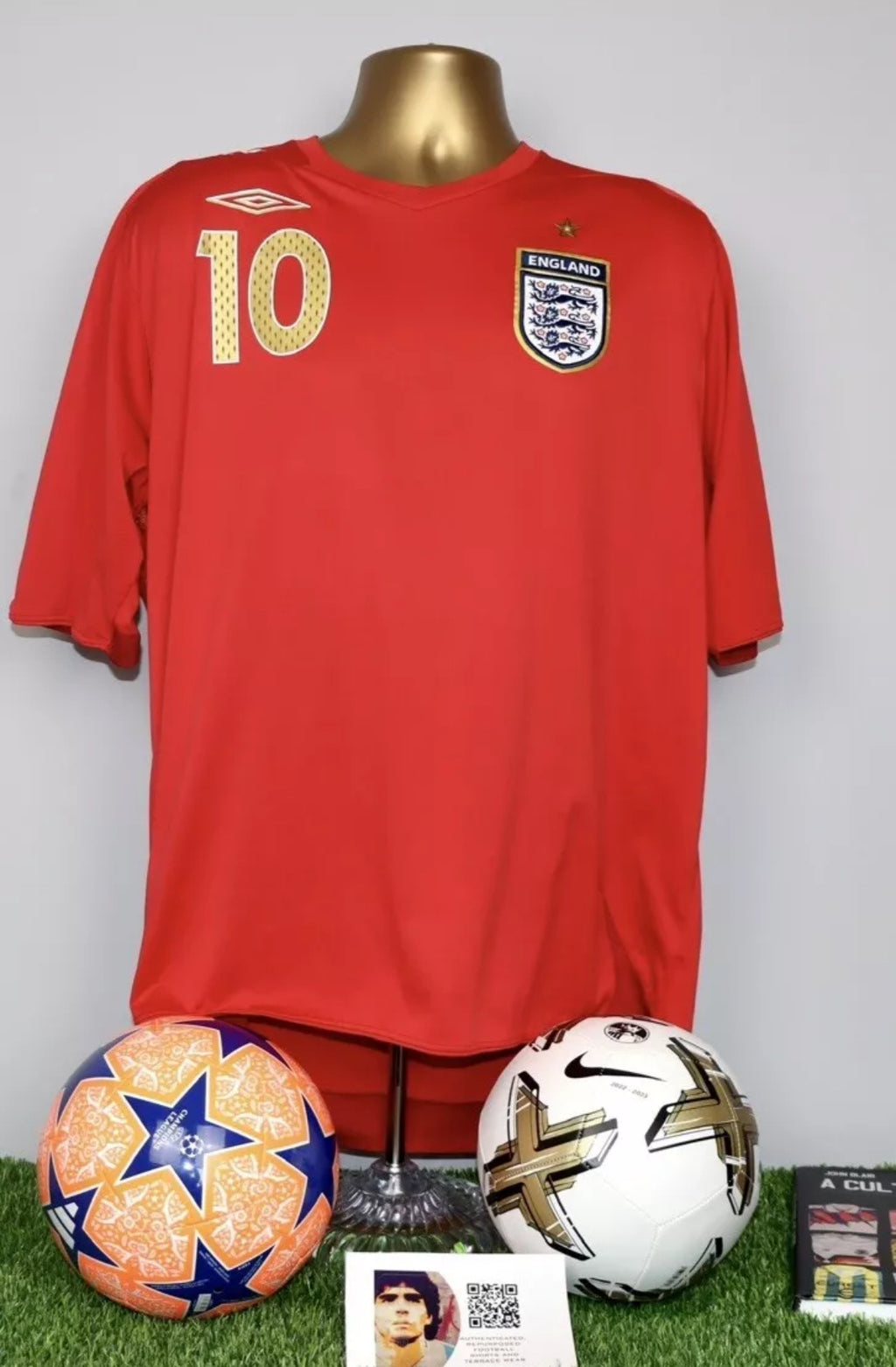 OWEN 10 2006/08 England Away Shirt