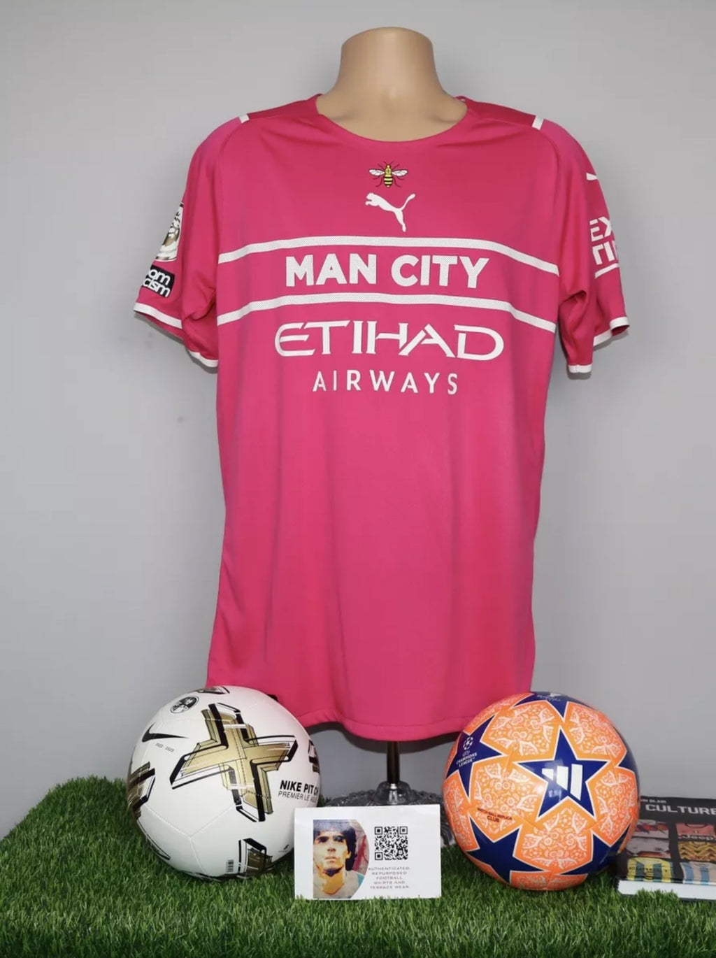EDERSON M 31 MATCH ISSUED Manchester City 2021/22 Goalkeeper Shirt