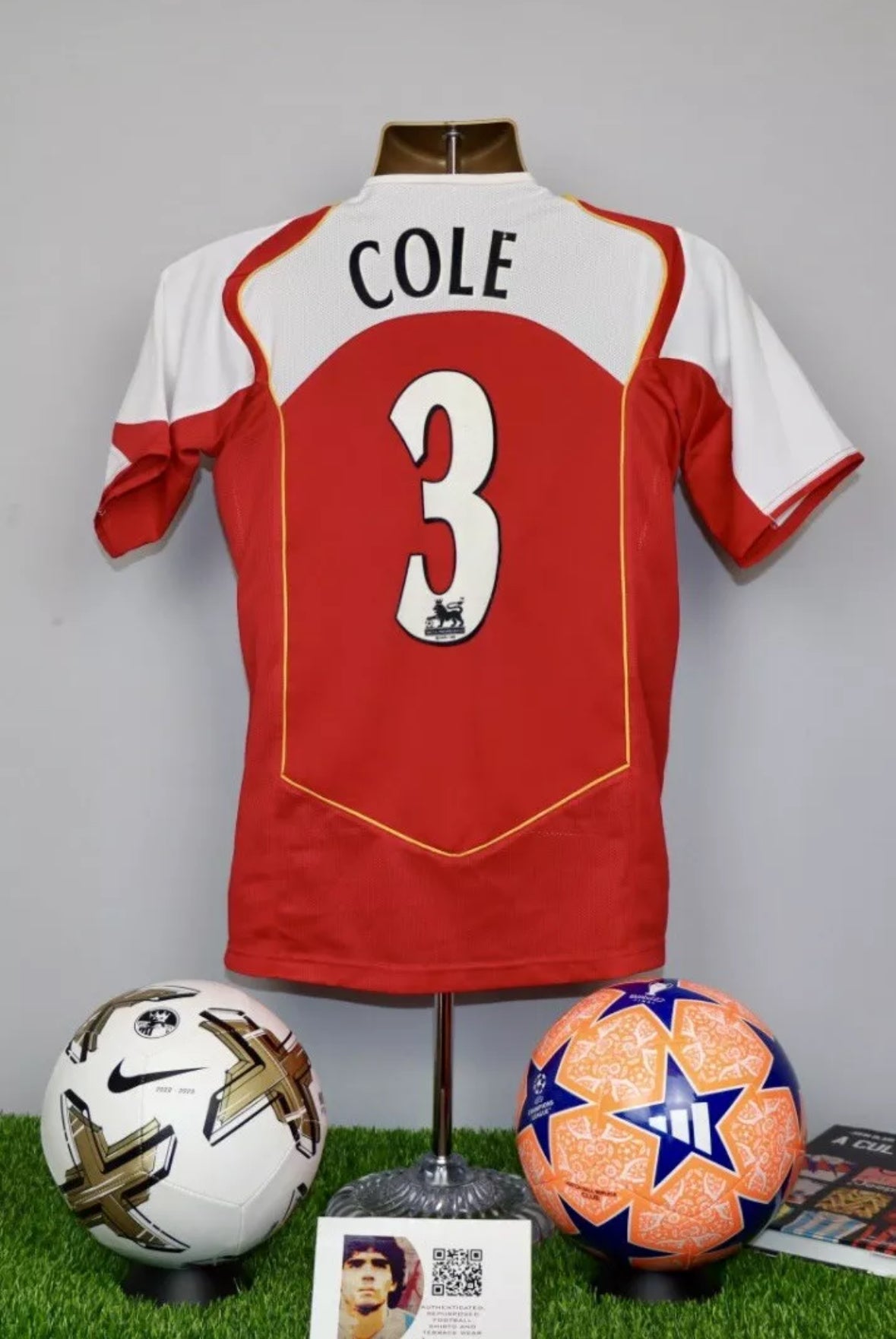 COLE 3 Arsenal 2004/05 Home Shirt KIDS