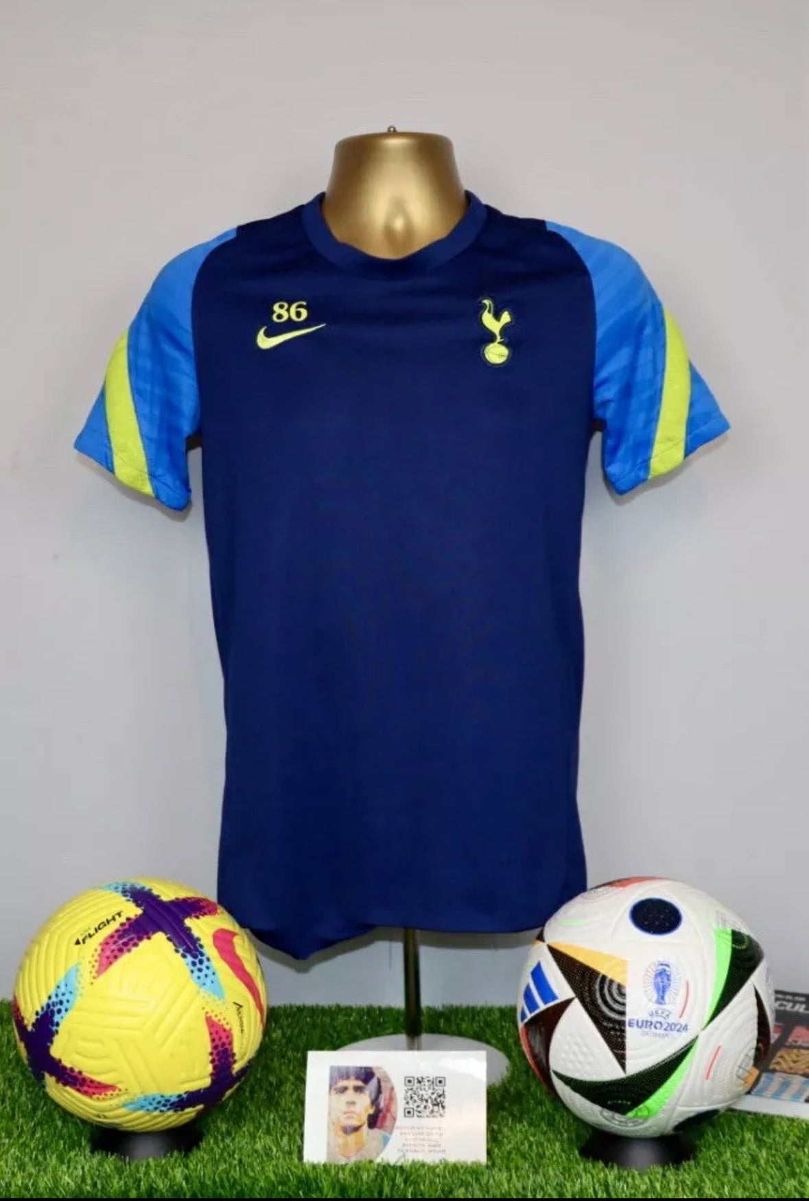 Tottenham Hotspur 2021/22 Player Issue Dri-fit Training T-Shirt #86