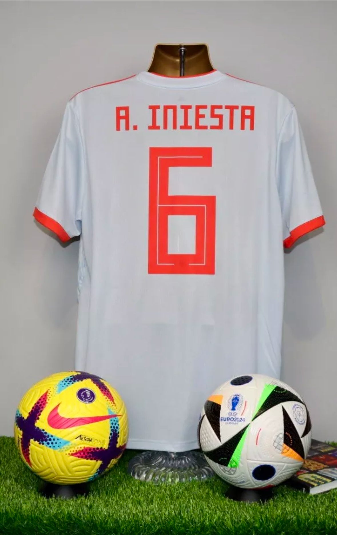 A.INIESTA 6 Spain 2018/19 Away Shirt