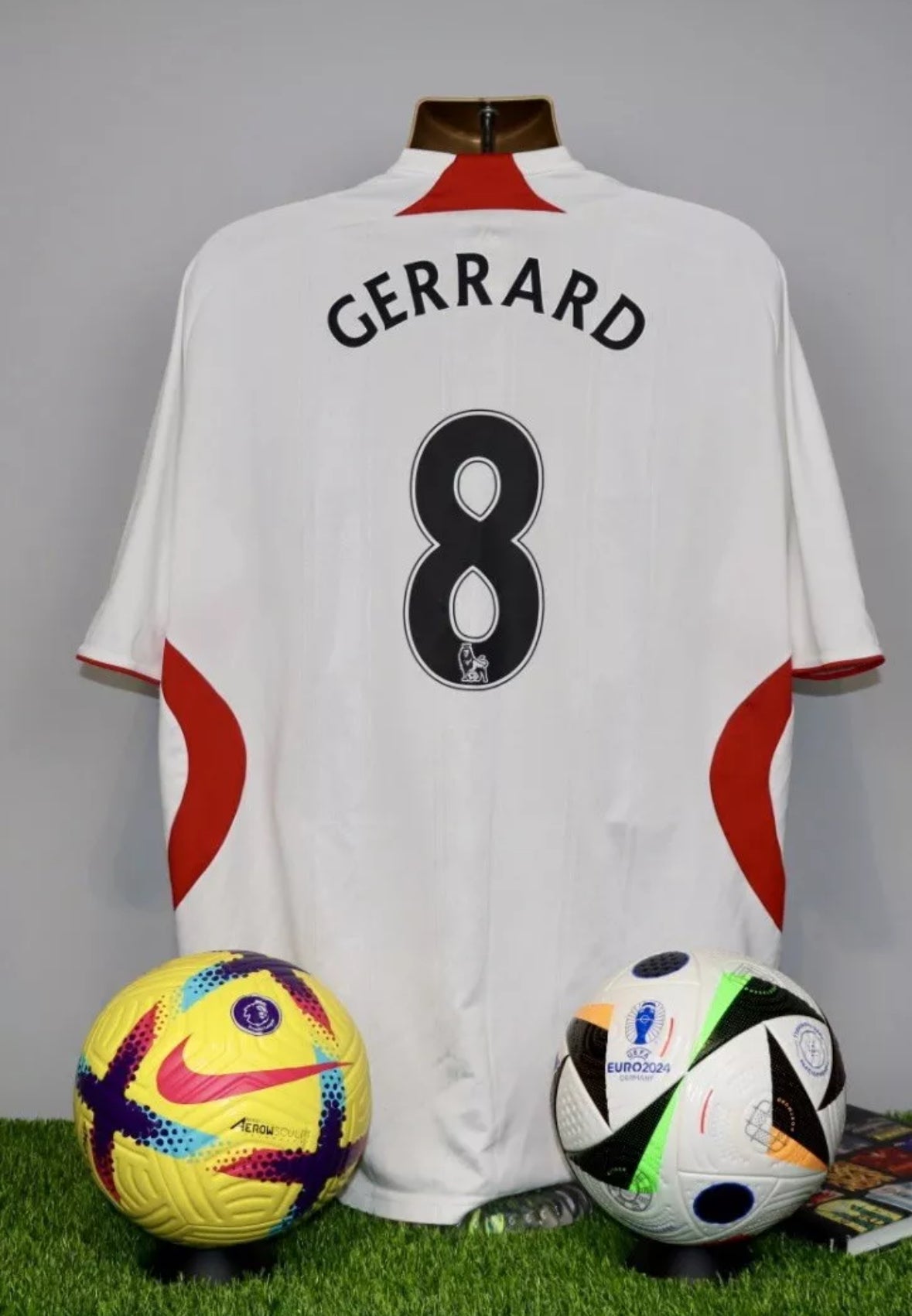 GERRARD 8 Liverpool 2007/08 Away Shirt